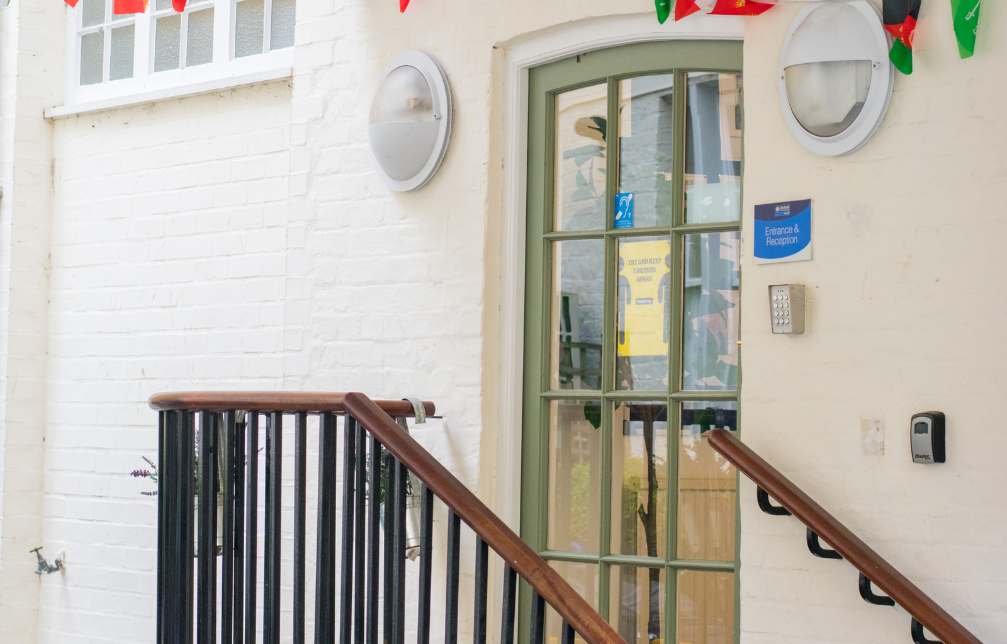Oxford School reception and entrance 