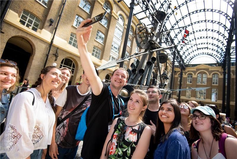 Students taking a selfie