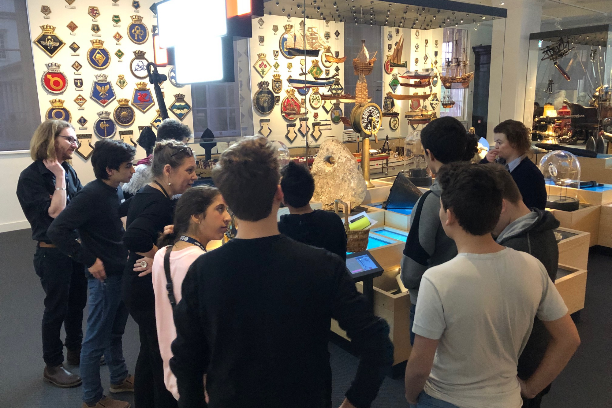 Students on a walking tour