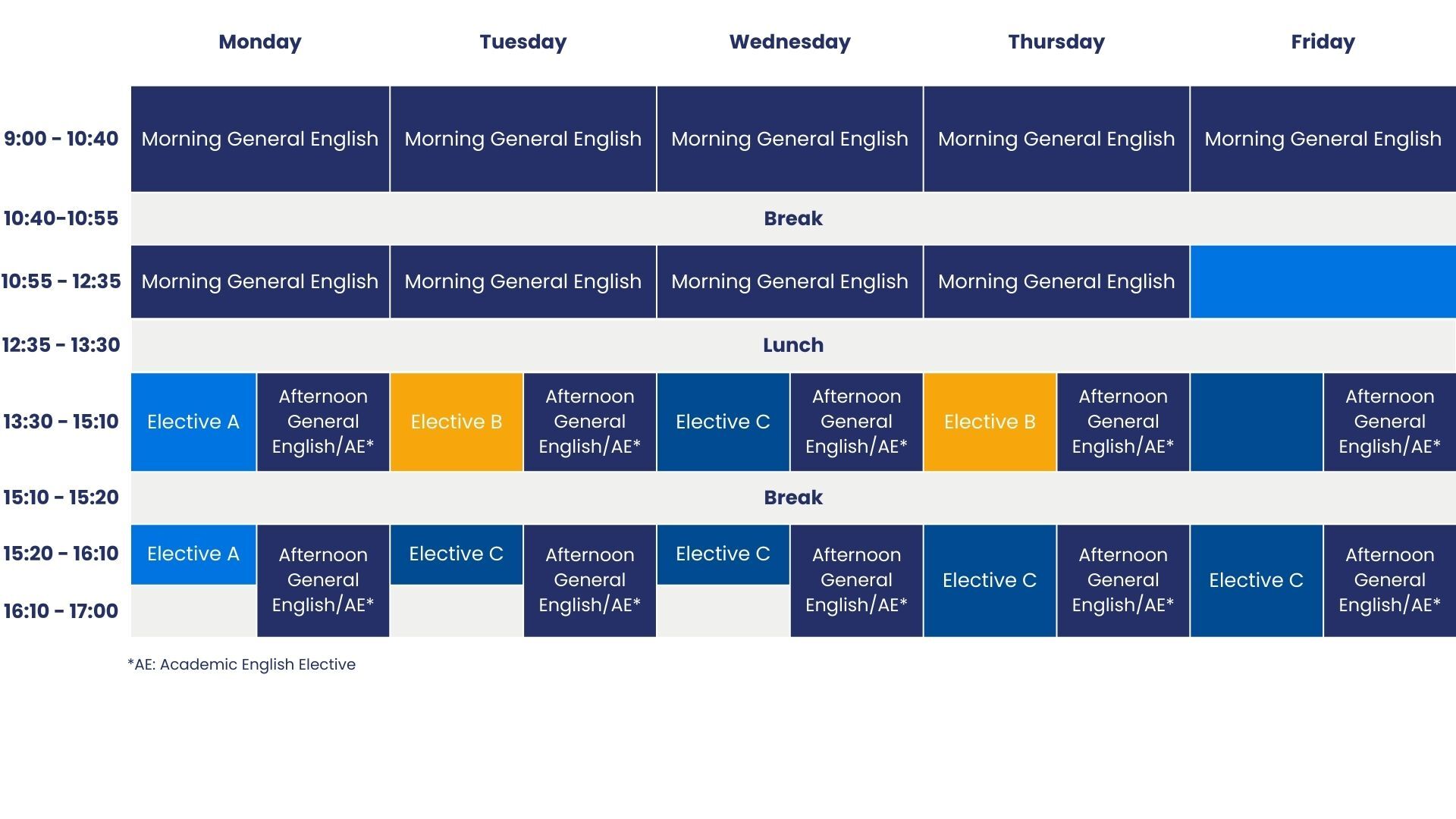 NYC EFL Class Schedules NYC EFL Class Schedules